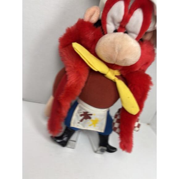 Vintage Yosemite Sam Plush Chef Hat "Ah Burned 'Em Again" Applause 1994 - Picture 3 of 7